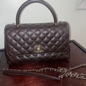 Chanel Coco handle Large Caviar Flap Bag